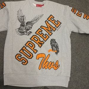 supreme varsity sweat shirt